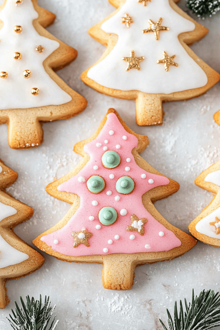 Christmas Tree Sugar Cookies