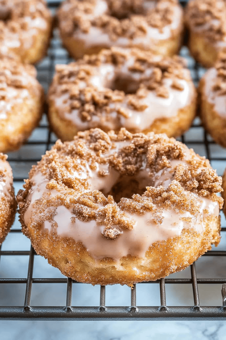 Cinnamon Coffee Cake Donuts