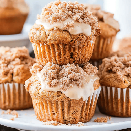Cinnamon Streusel Zucchini Muffins