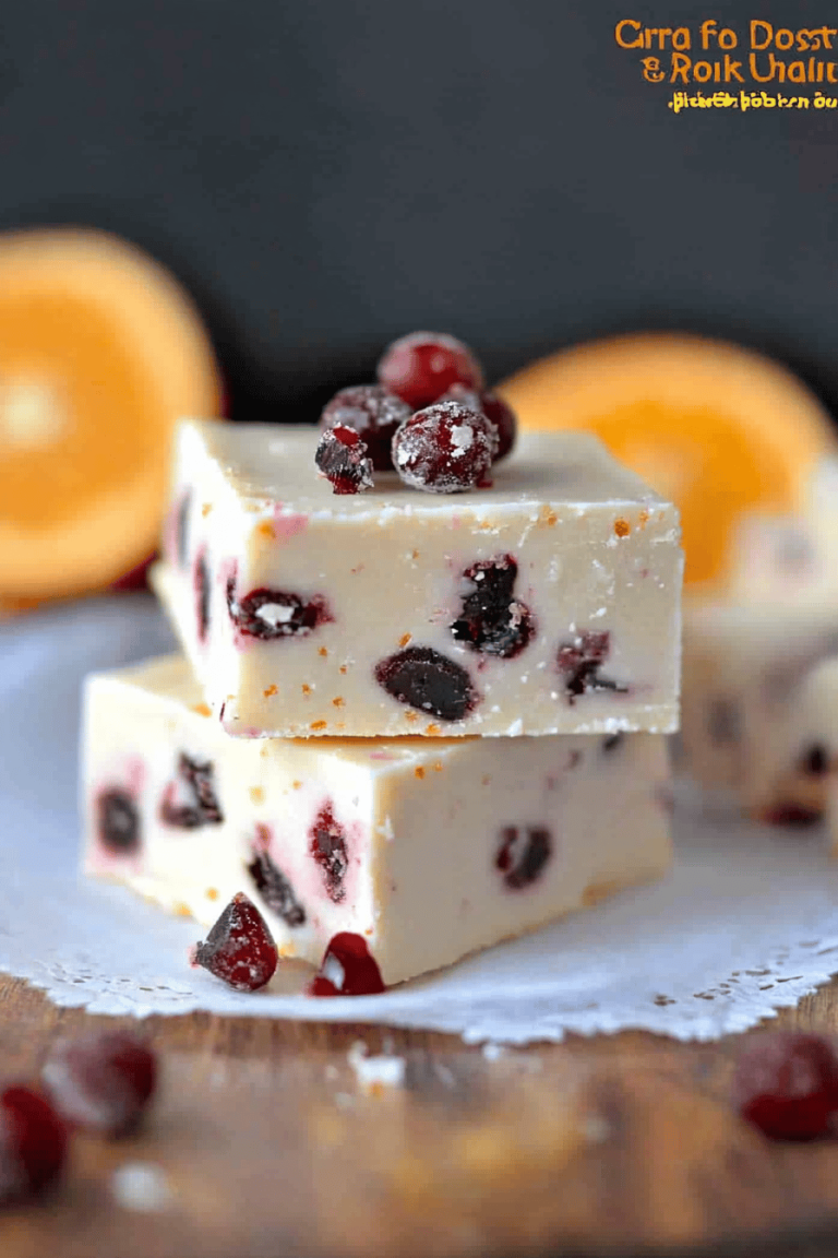 Cranberry Orange Fudge