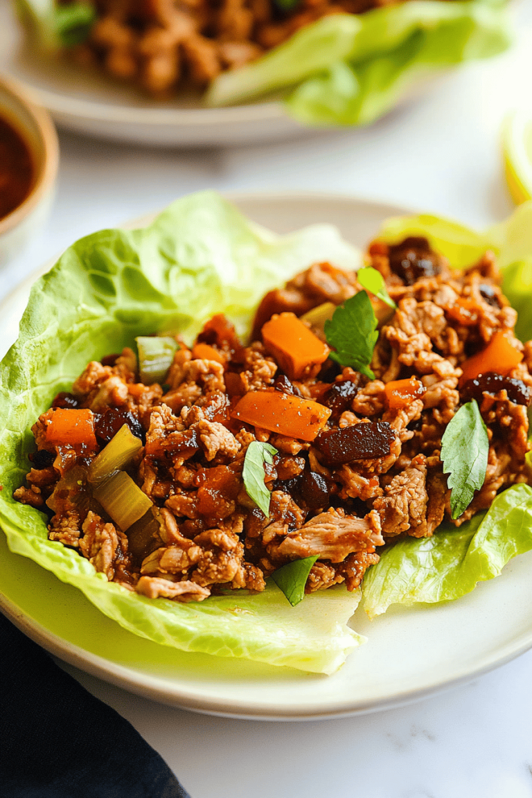 Crockpot Lettuce Wraps