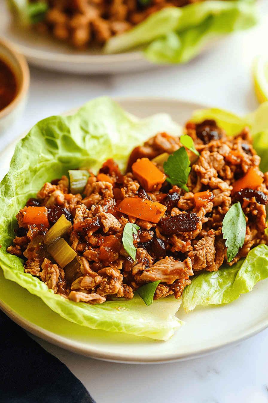 Crockpot Lettuce Wraps ingredients