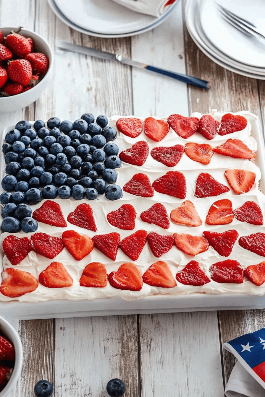 Flag Cake Recipe ingredients