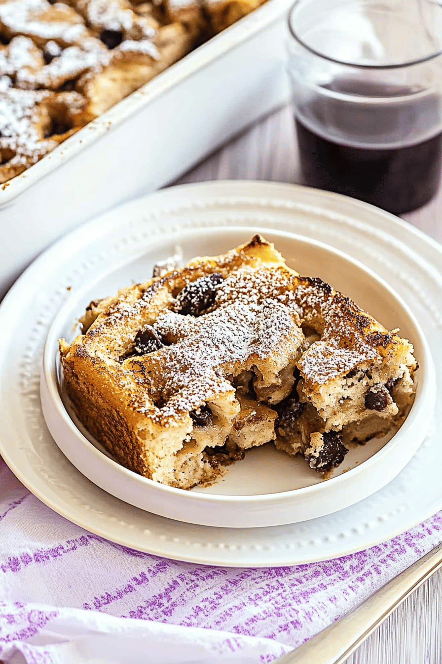 French Toast Casserole Final Dish Presentation