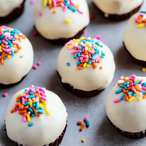 Funfetti Cookie Dough Truffles
