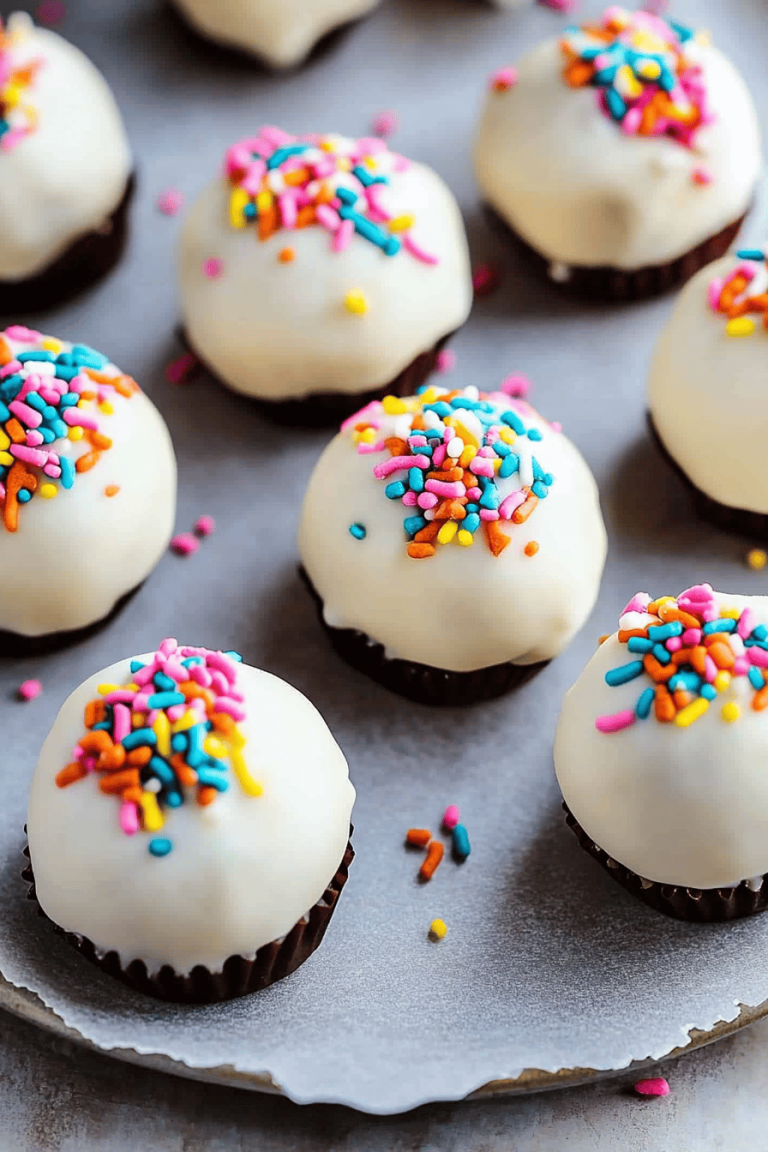 Funfetti Cookie Dough Truffles