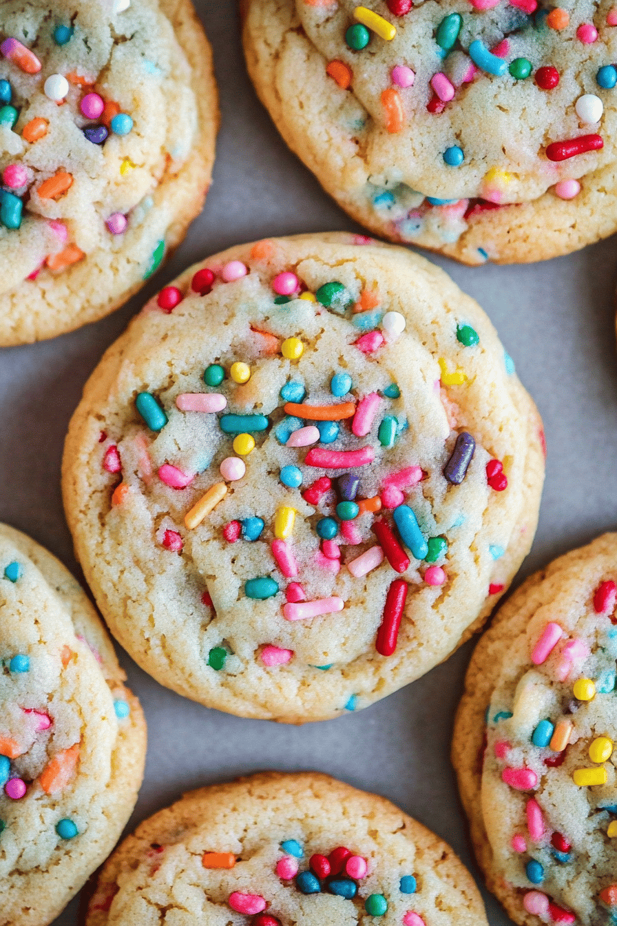 Funfetti Cookies Recipe Final Dish Presentation