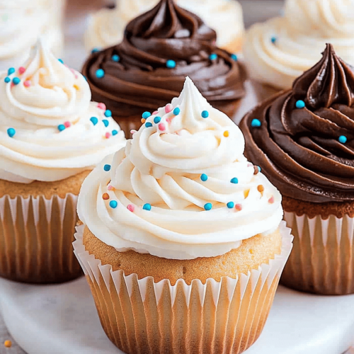 Funfetti Cupcakes Chocolate Frosting