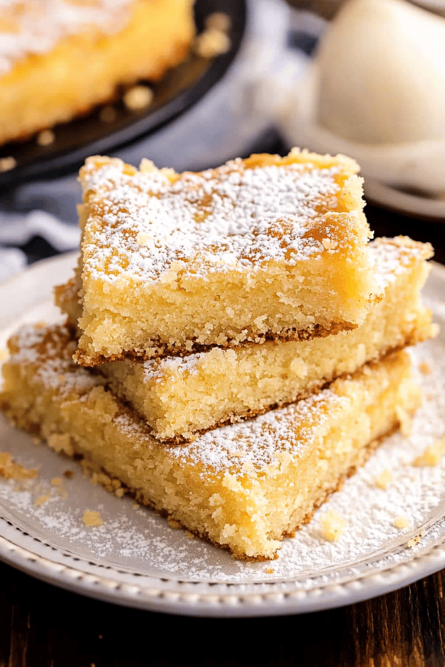 Gooey Butter Cake Final Dish Presentation