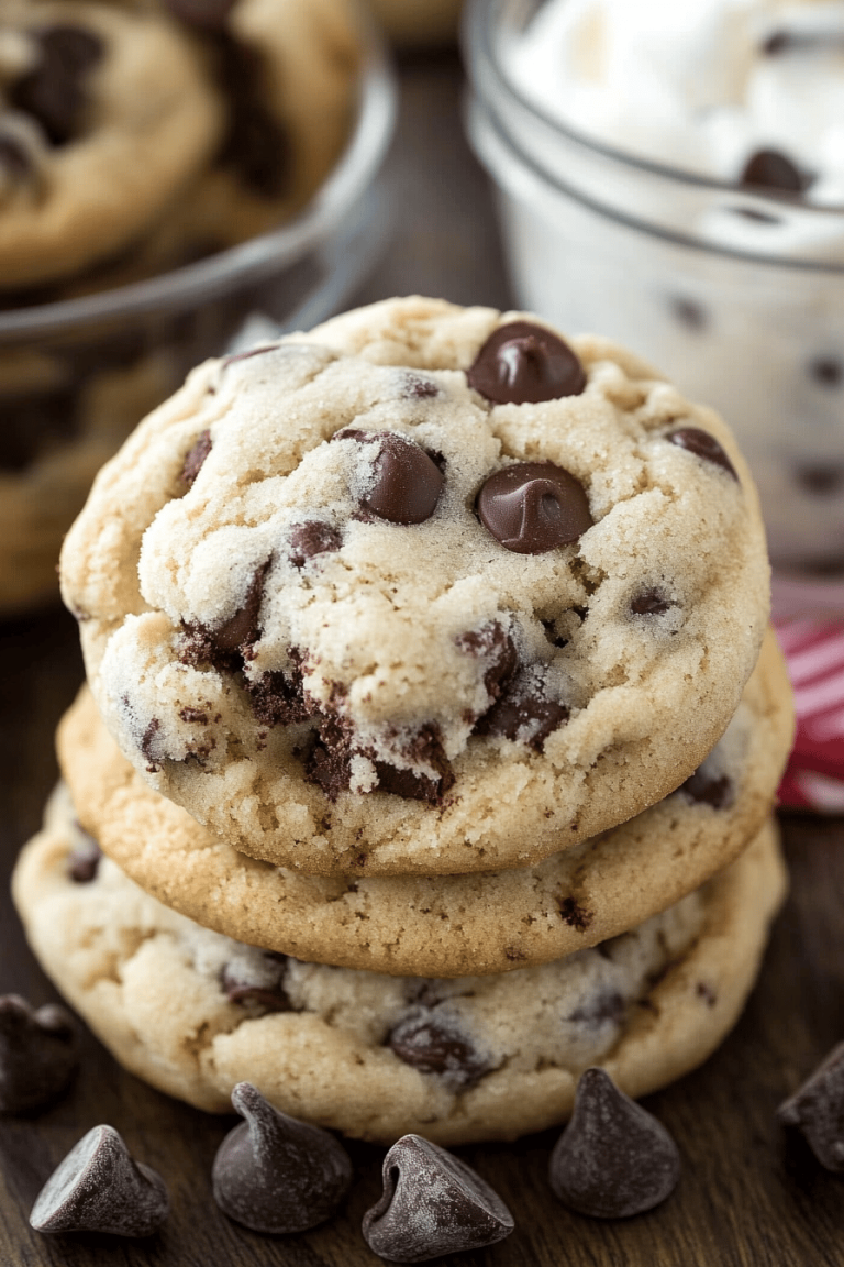 Ice Cream Chocolate Chip Cookies