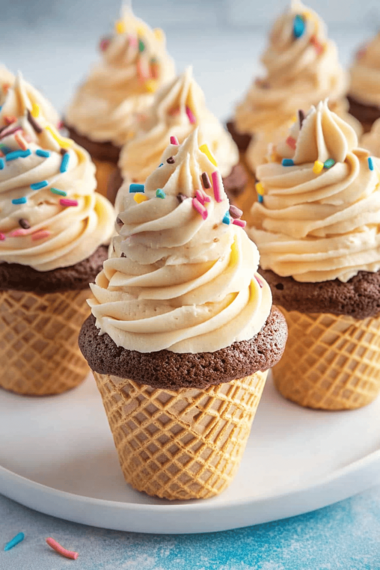 Ice Cream Cone Cupcakes