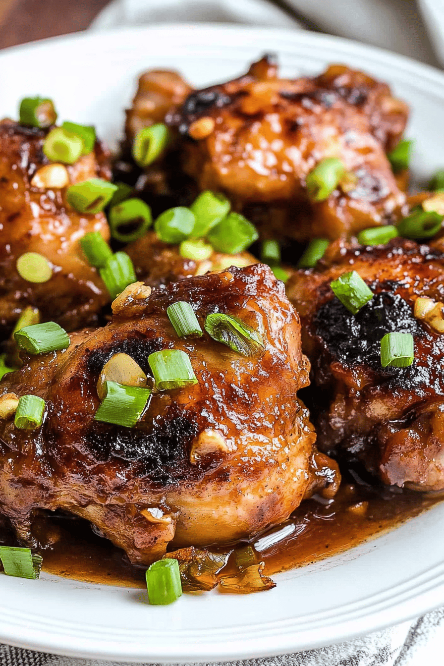Instant Pot Chicken Adobo Final Dish Presentation