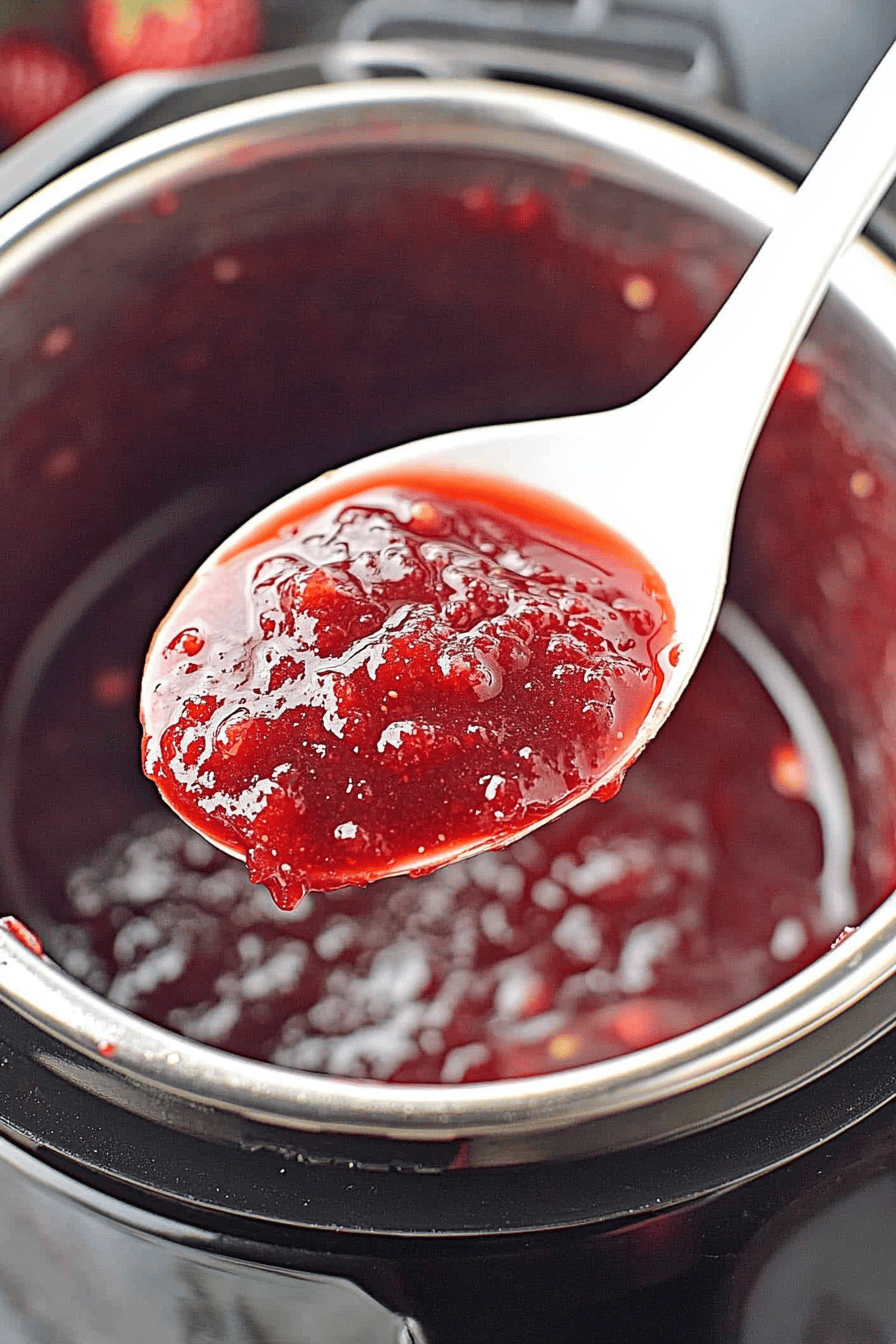 Instant Pot Strawberry Jam ingredients