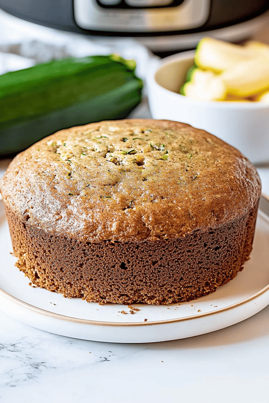 Instant Pot Zucchini Bread Final Dish Presentation