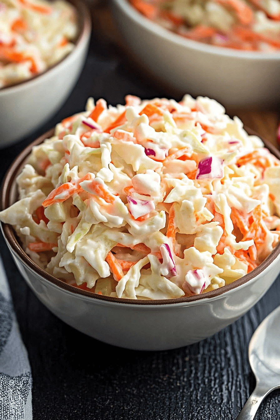 KFC Coleslaw Recipe Final Dish Presentation