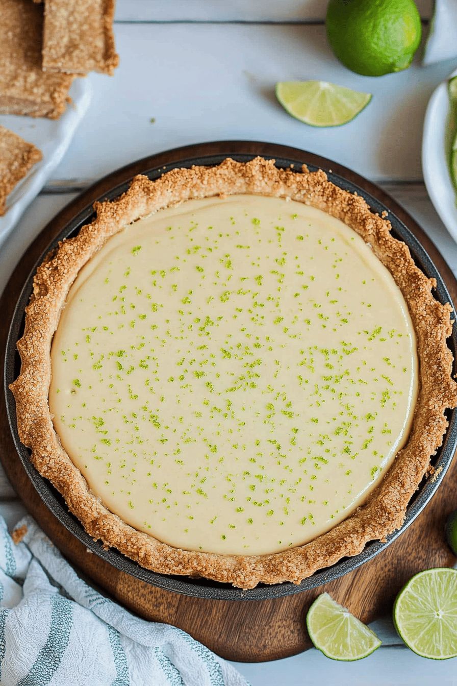 Key Lime Pie Recipe Final Dish Presentation