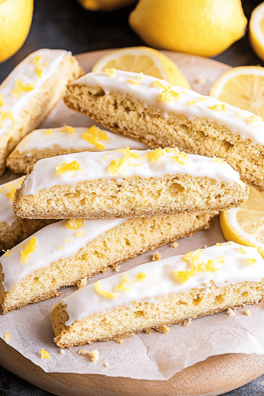 Lemon Biscotti Recipe Final Dish Presentation