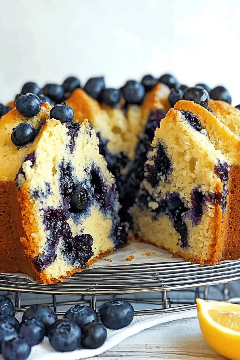 Lemon Blueberry Bundt Cake