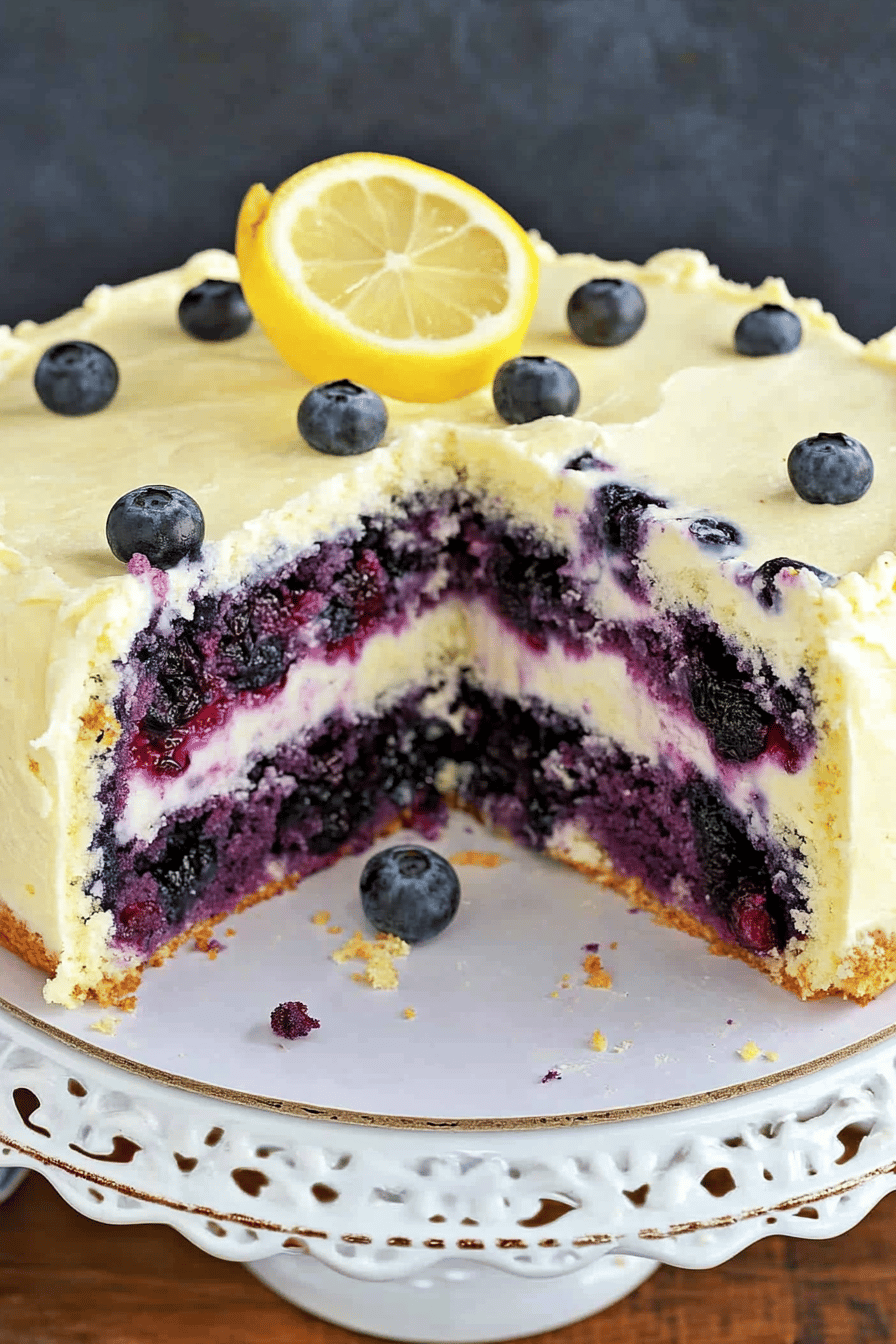 Lemon Blueberry Cake ingredients