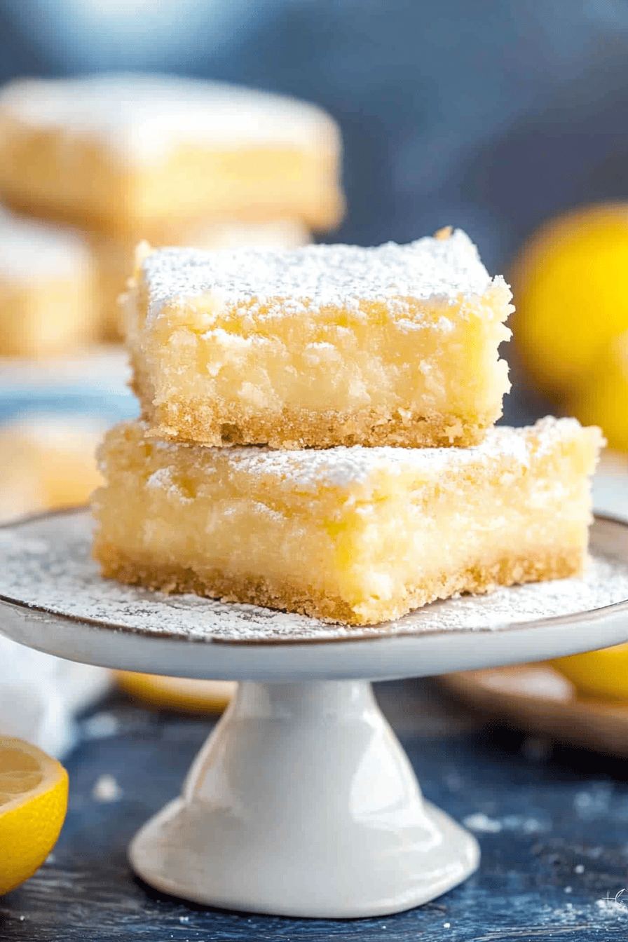 Lemon Cake Bars ingredients