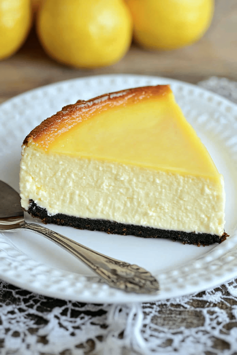 Lemon Cheesecake Recipe