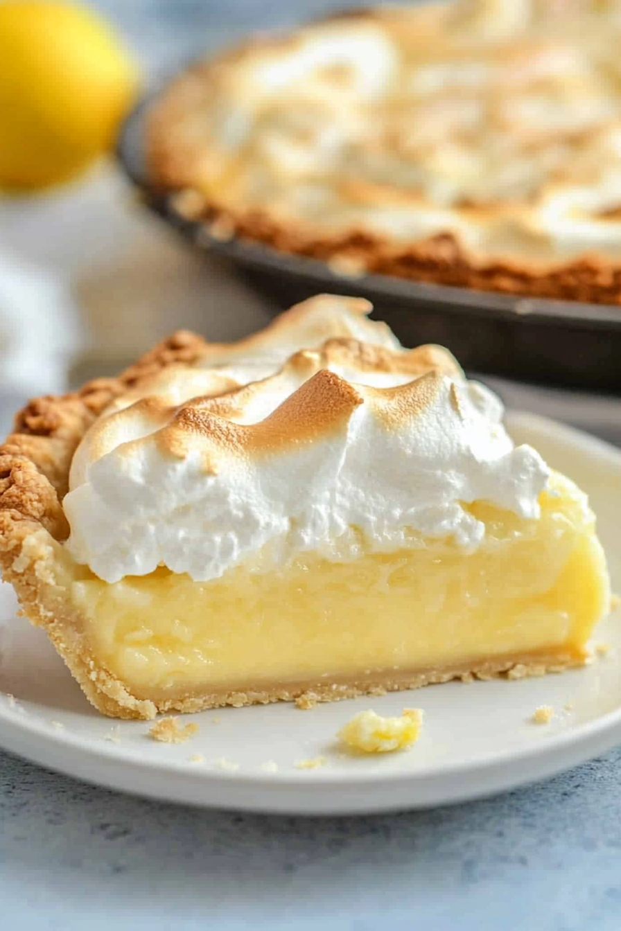 Lemon Meringue Pie Final Dish Presentation