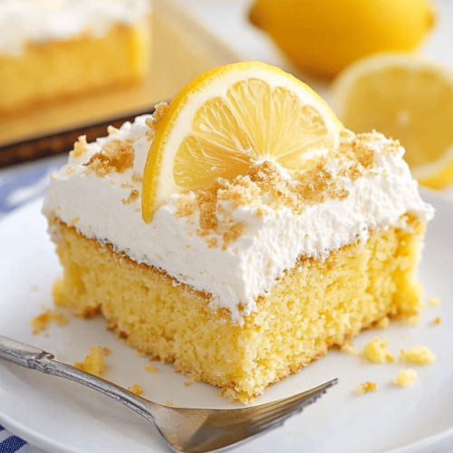 Lemon Poke Cake Recipe