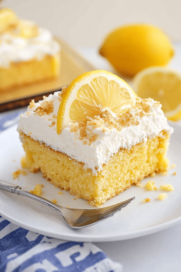 Lemon Poke Cake Recipe