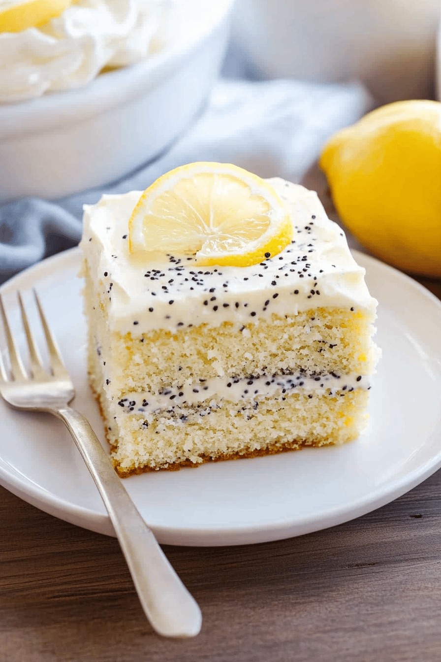 Lemon Poppy Seed Cake ingredients