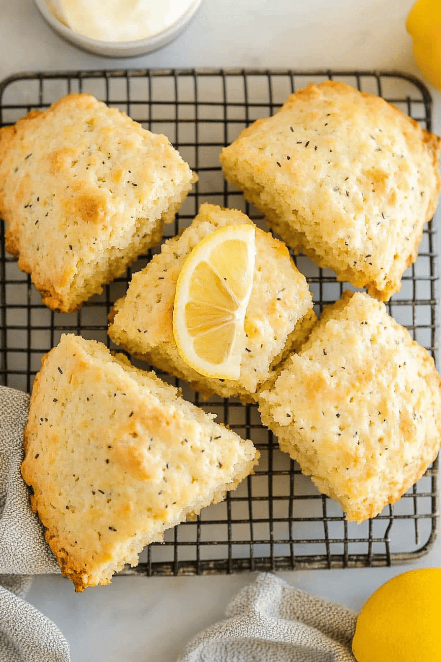 Lemon Scones Recipe Final Dish Presentation
