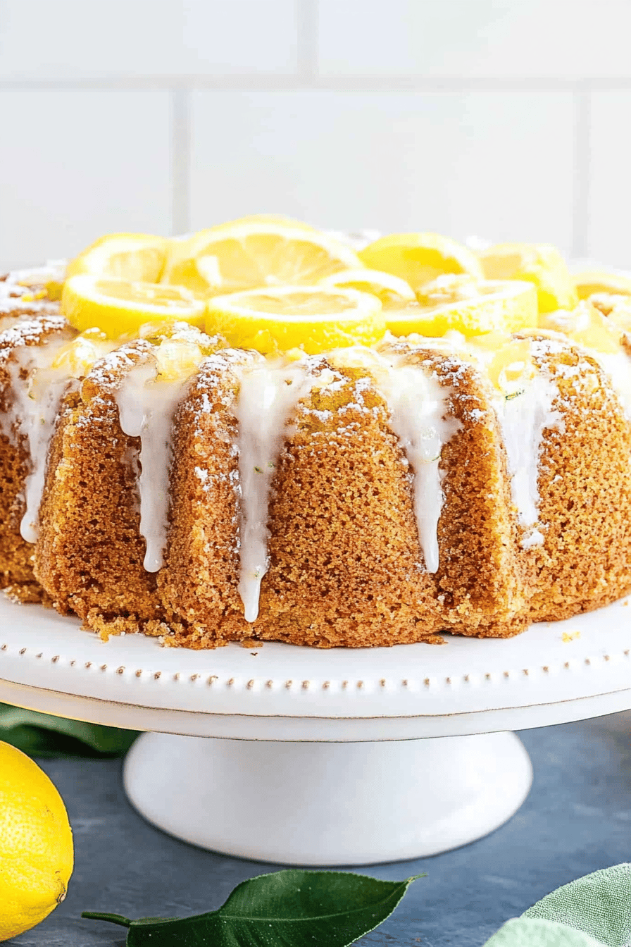 Lemon Zucchini Cake ingredients