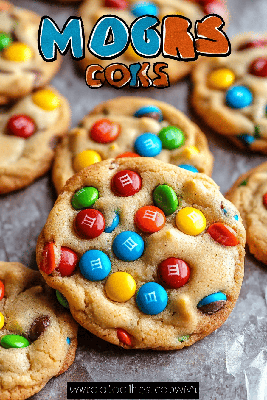 M&M Cookies Recipe Final Dish Presentation