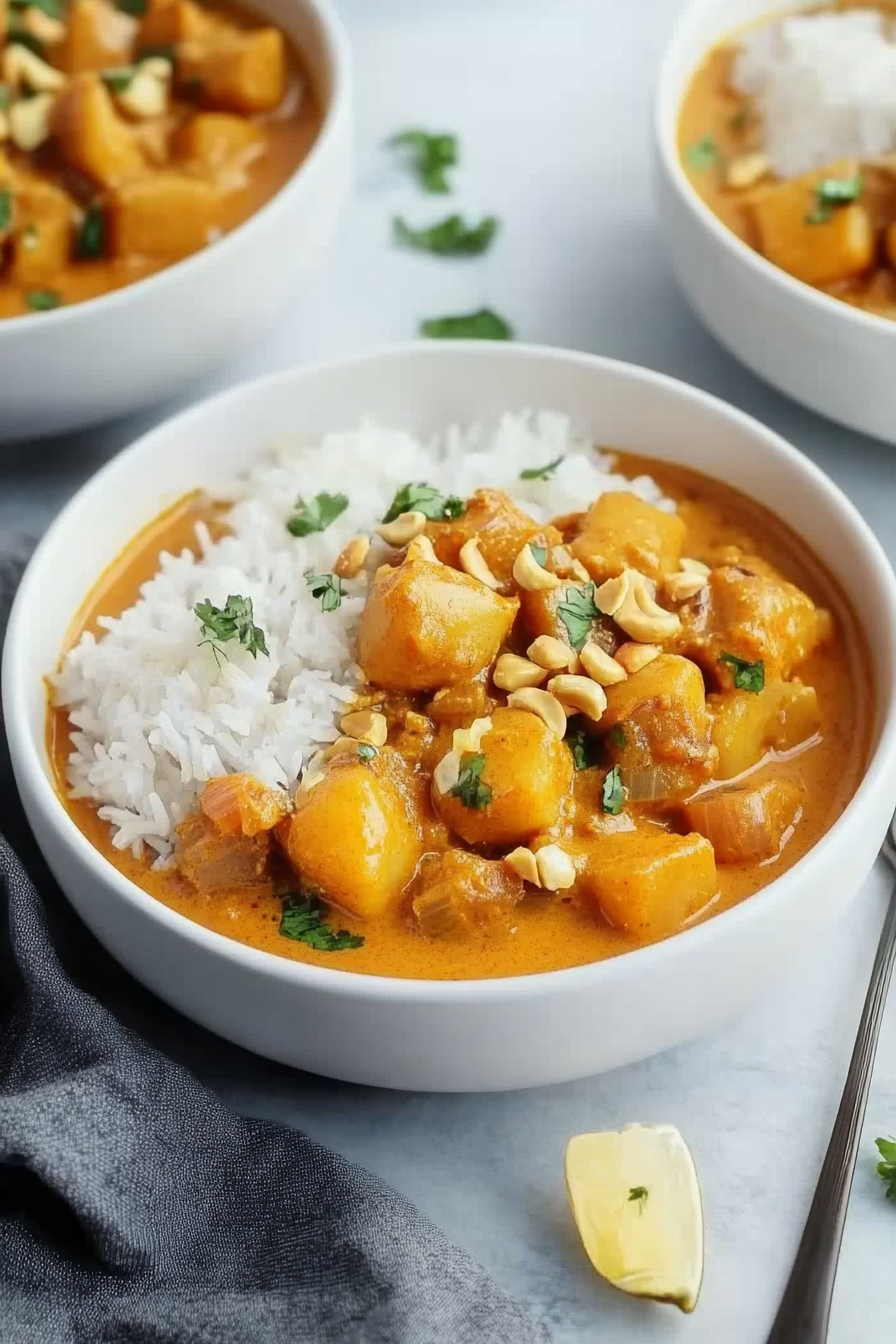 Massaman Curry Recipe Final Dish Presentation