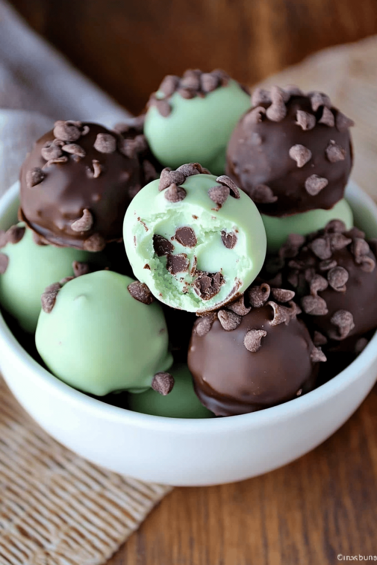 Mint Chocolate Chip Truffles