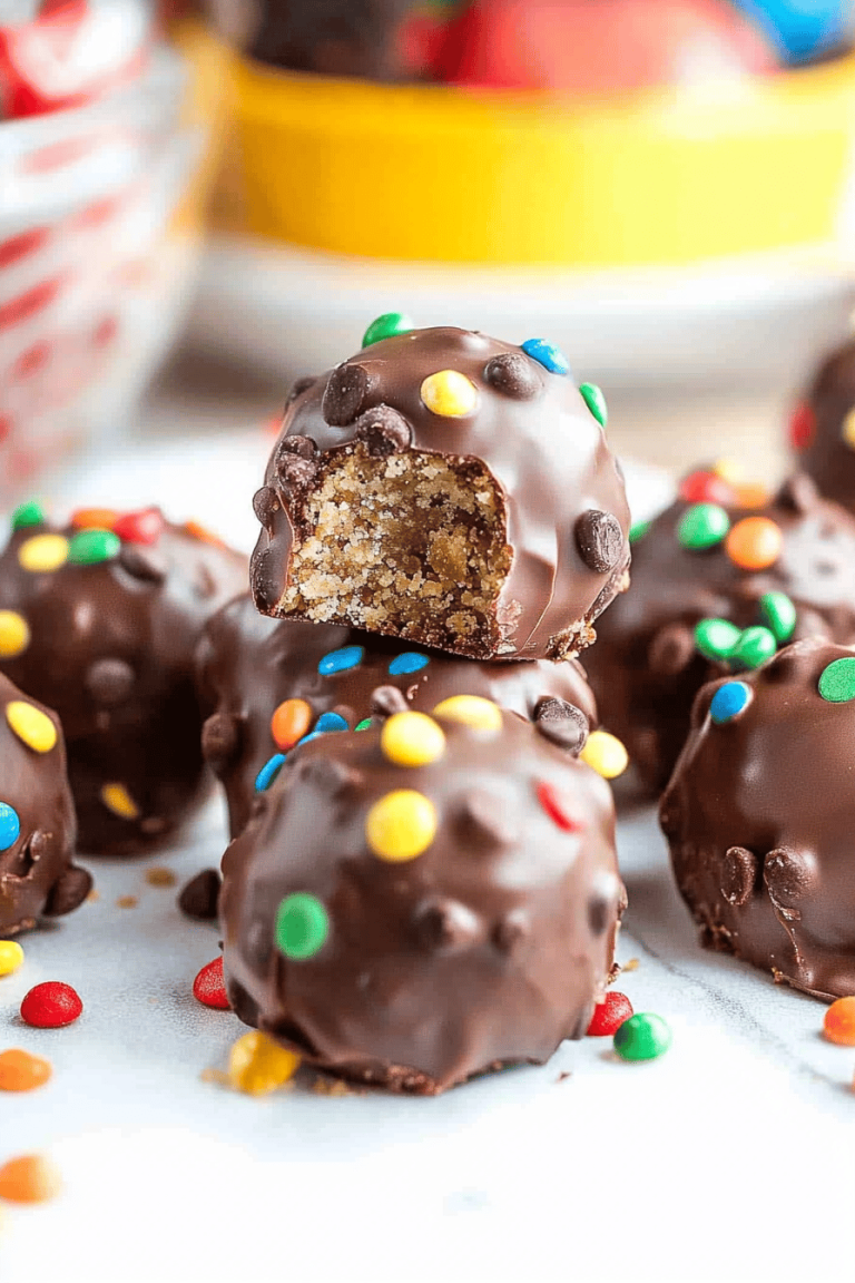 Monster Cookie Dough Truffles