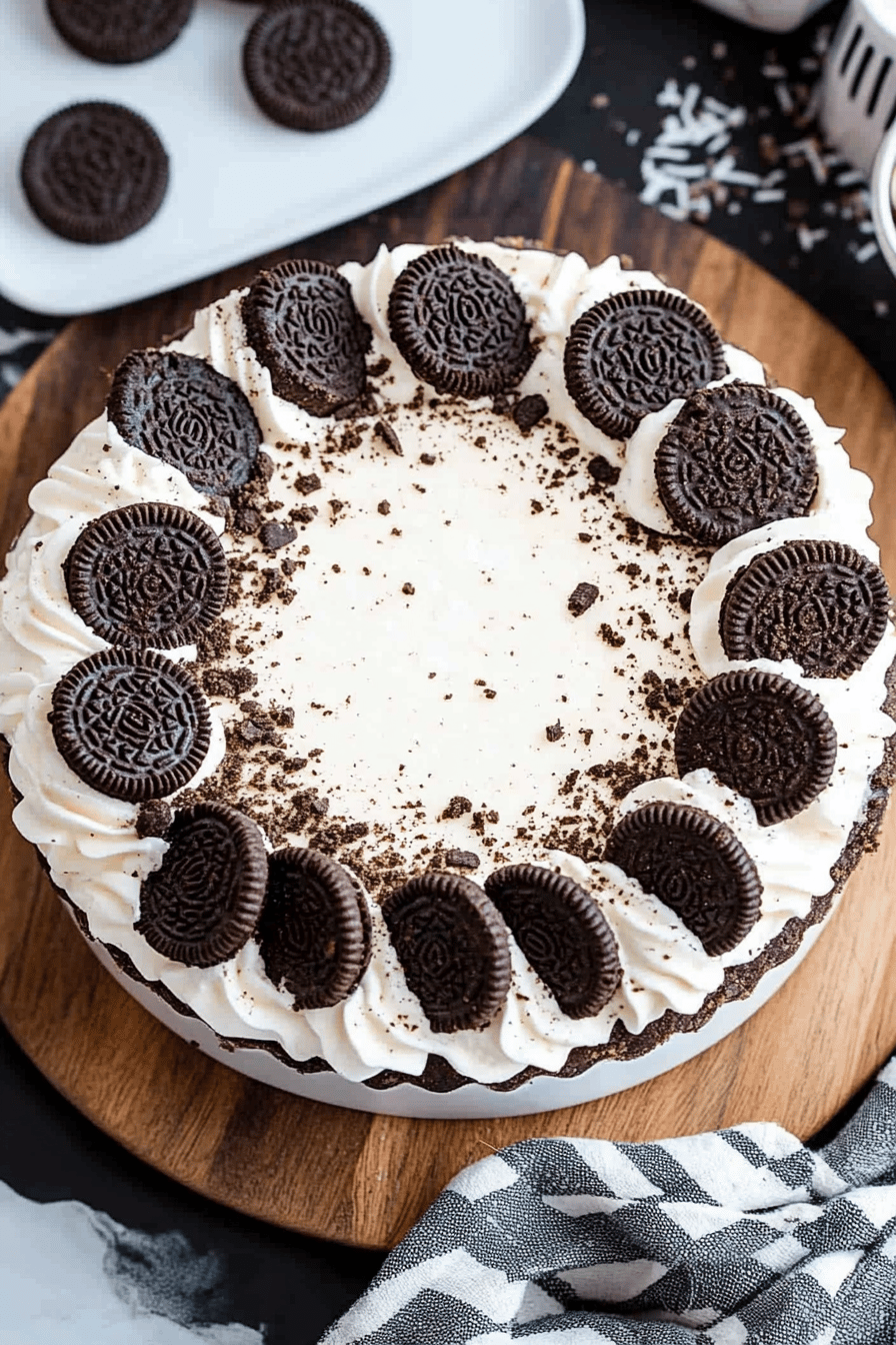 No-Bake Oreo Cheesecake Final Dish Presentation