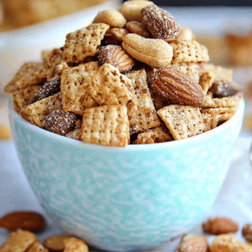 Nutty Caramel Snack Mix Recipe