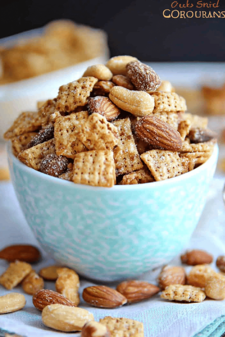 Nutty Caramel Snack Mix Recipe
