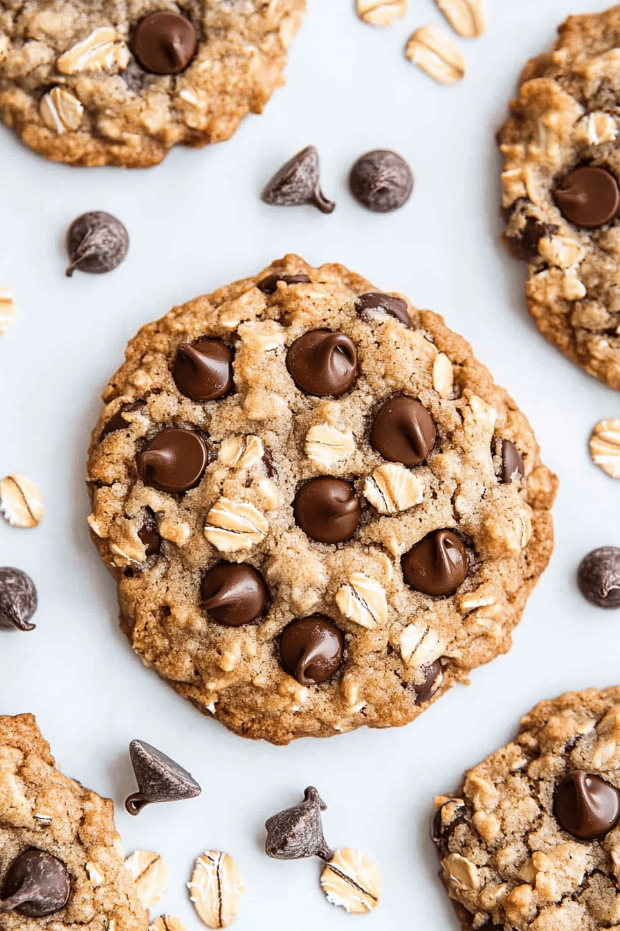 Oatmeal Chocolate Chip Cookies Final Dish Presentation