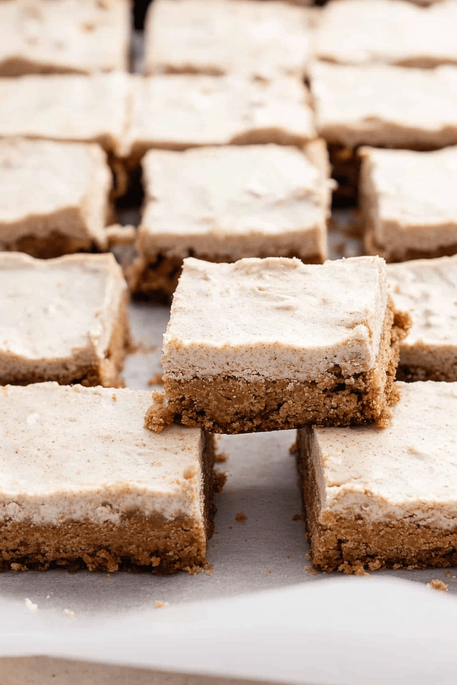 Oatmeal Scotchie Bars Final Dish Presentation