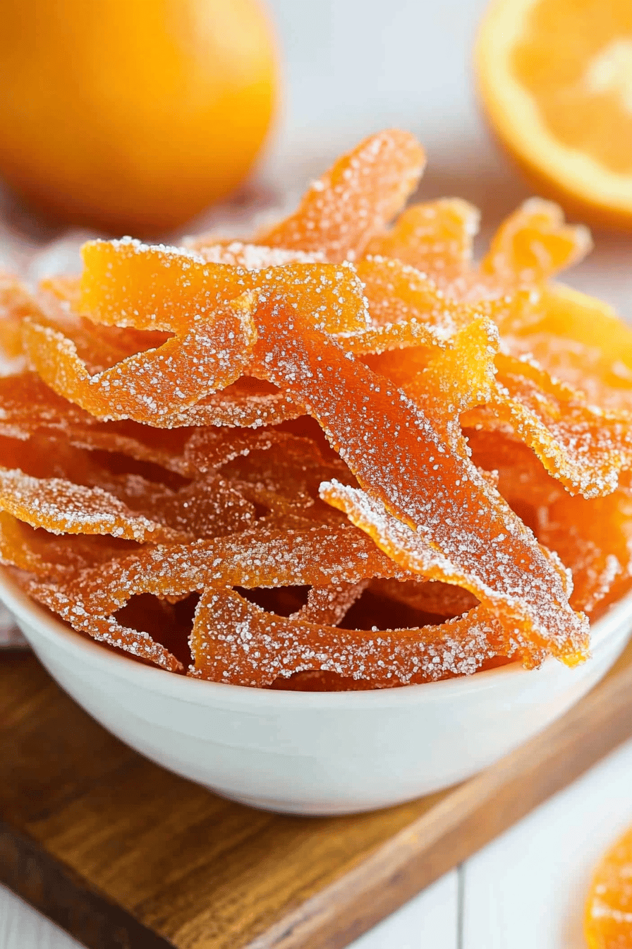 Orange Peel Candy Final Dish Presentation