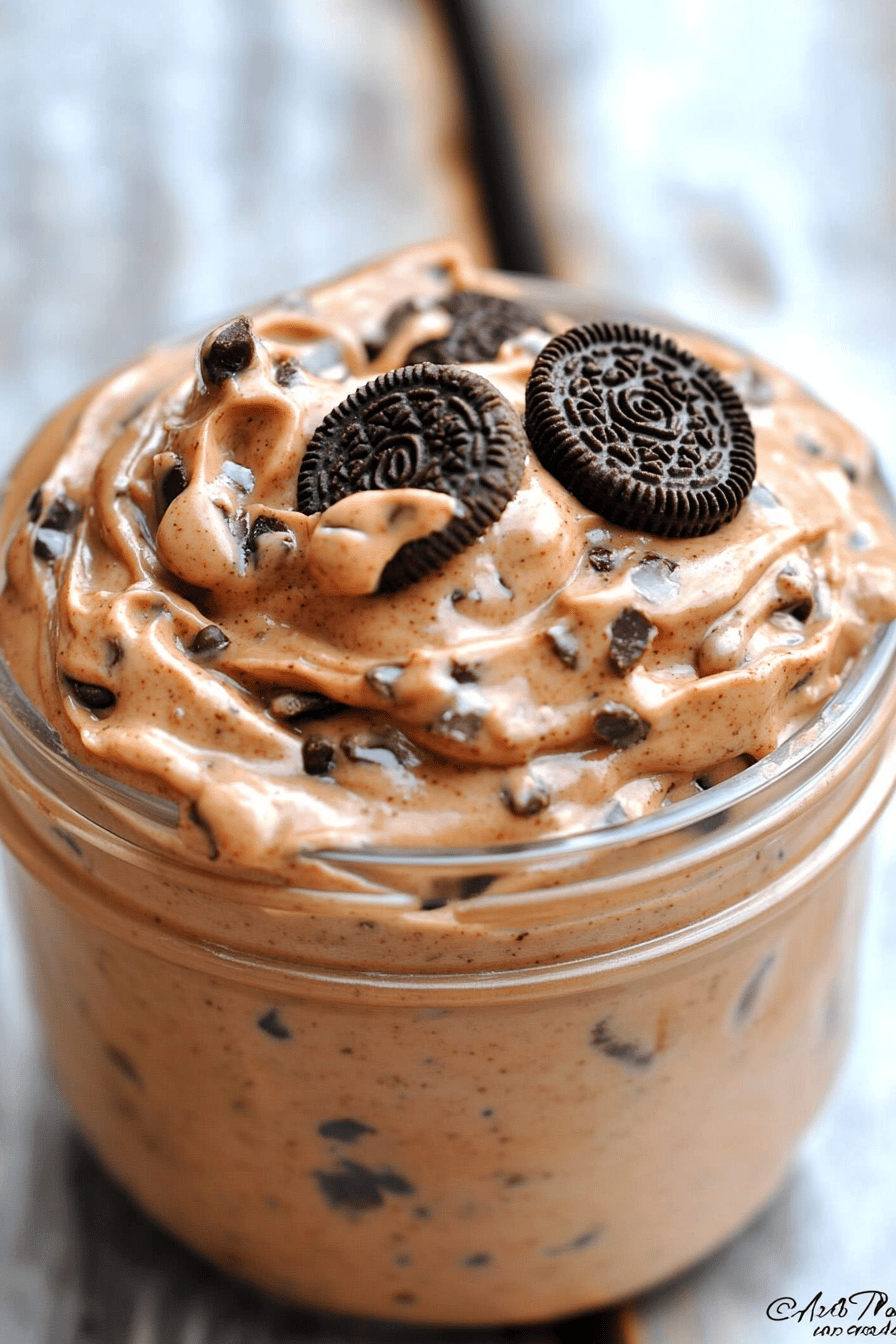 Oreo Peanut Butter Dip Final Dish Presentation