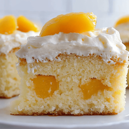 Peach Sheet Cake