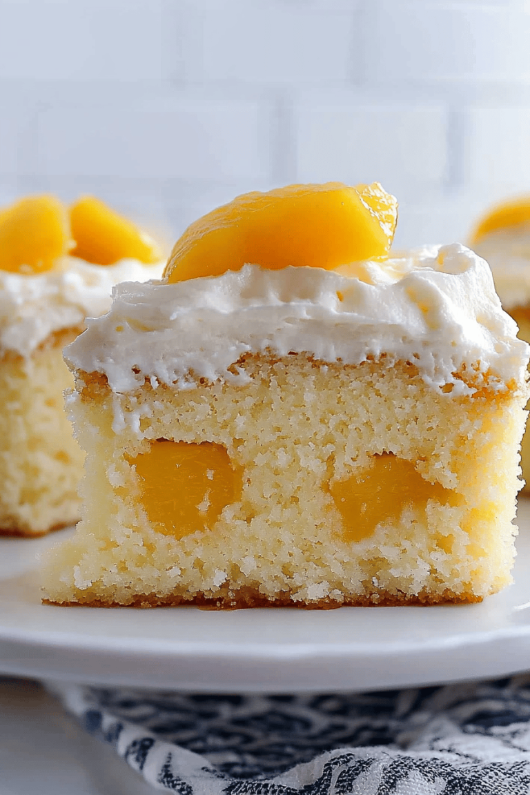 Peach Sheet Cake