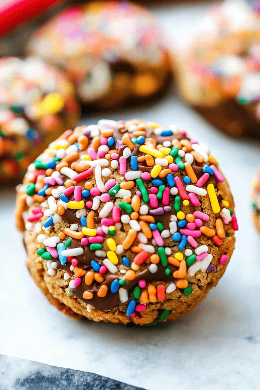 Peanut Butter Sprinkle Cookies Final Dish Presentation