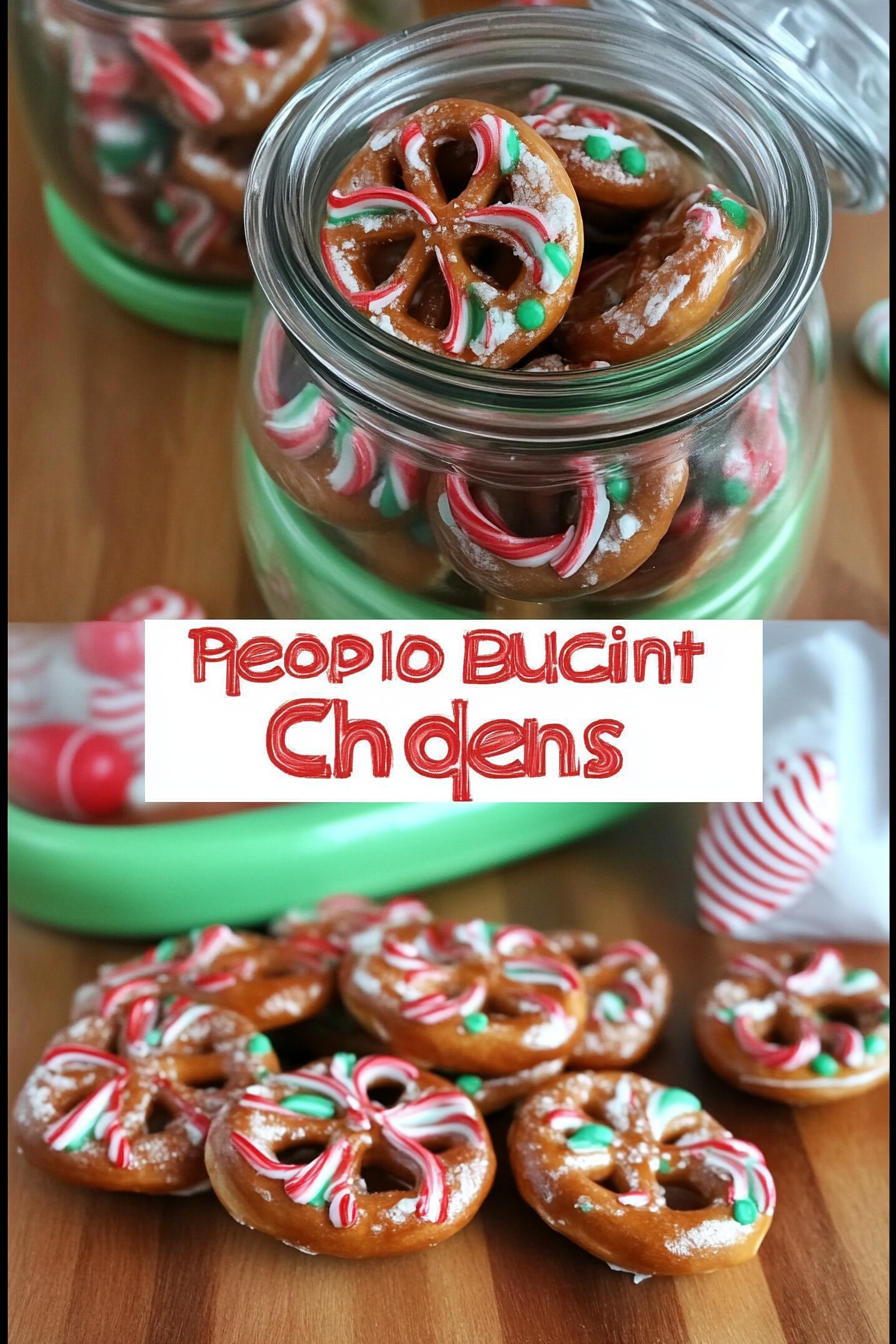 Peppermint Pretzel Gift Idea Final Dish Presentation