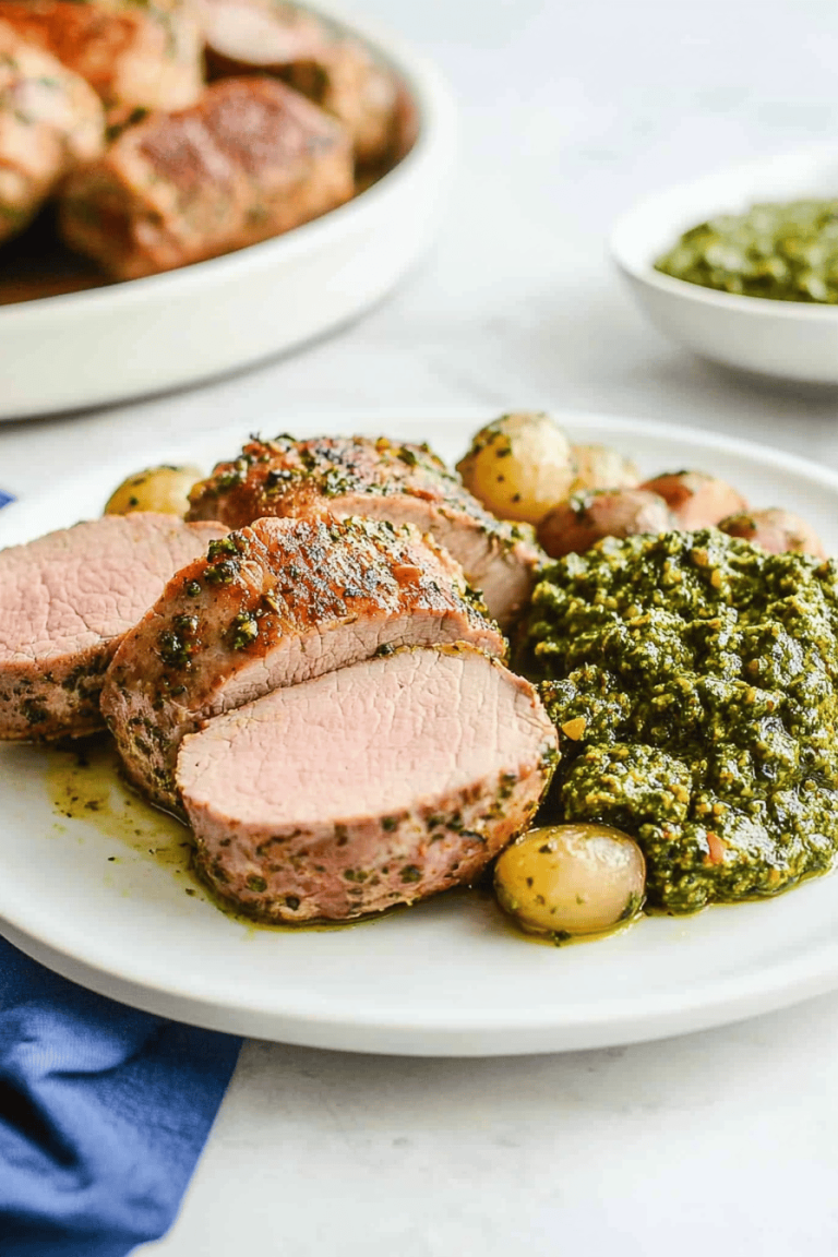 Pesto Pork Tenderloin