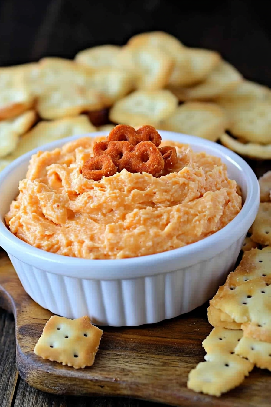 Pimento Cheese Dip Final Dish Presentation
