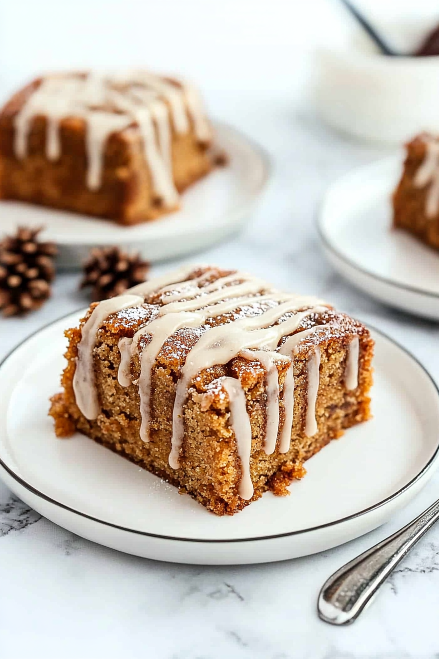 Pumpkin Cake Recipe Final Dish Presentation