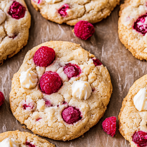 Raspberry Cheesecake Cookies